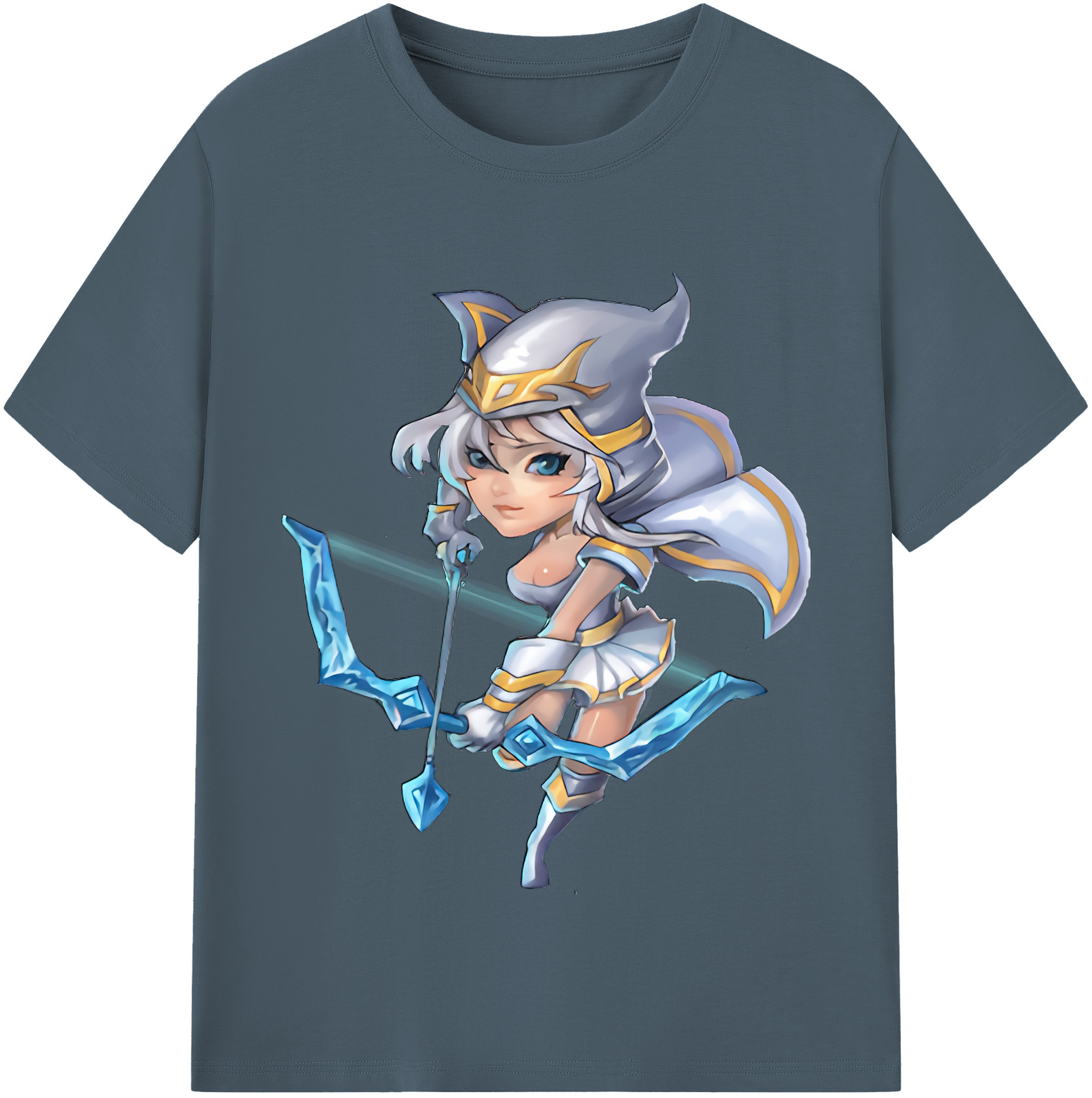 リーグ・オブ・レジェンド League of Legends LOL 綿100％半袖Tシャツ（フロントプリント）